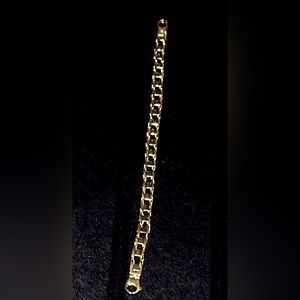 VINTAGE ITALIAN GOLD LINK BRACELET